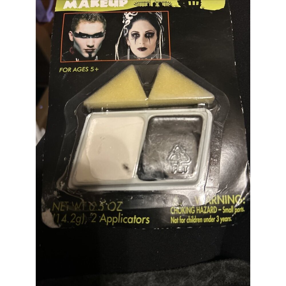 Make Up Sticks Bright White/black Make Up Crayons Halloween Goth Emo Fun & More